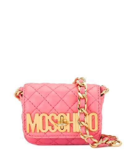 Moschino Pre-Owned мини-сумка с логотипом