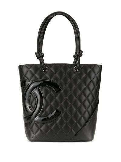Chanel Pre-Owned сумка-тоут Cambon с логотипом CC