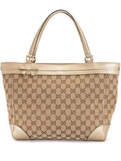 Gucci Pre-Owned сумка-тоут с логотипом GG