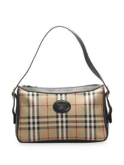 Burberry Pre-Owned сумка на плечо в клетку Haymarket Check