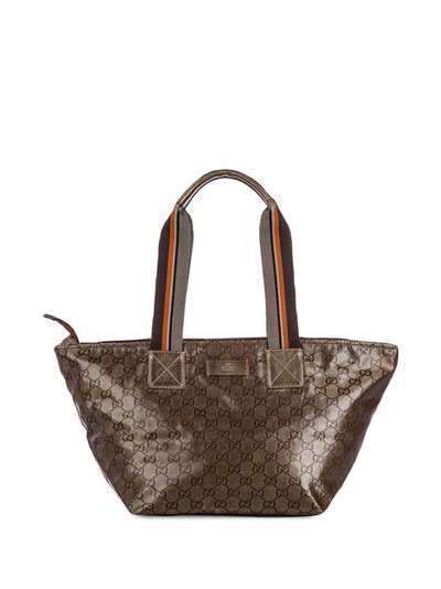 Gucci Pre-Owned сумка на плечо с логотипом GG и отделкой Web