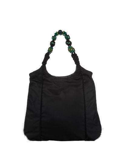 Prada Pre-Owned декорированная сумка-тоут Tessuto