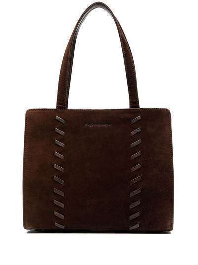 Yves Saint Laurent Pre-Owned сумка-тоут с декоративной строчкой