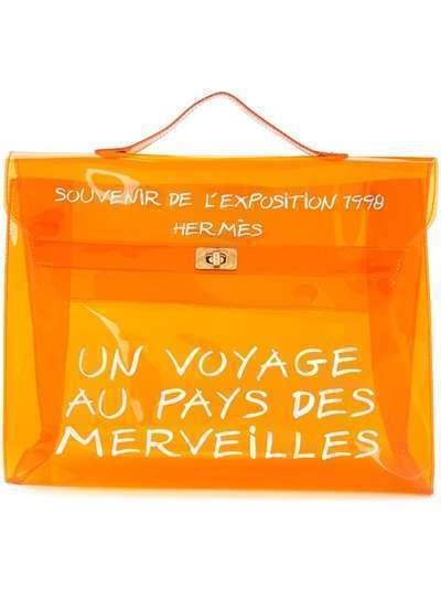 Hermès сумка прозрачная с принтом pre-owned