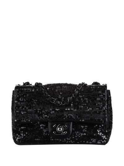 Chanel Pre-Owned мини-сумка на плечо Flap 2011-го года с пайетками