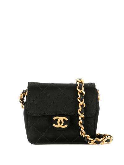 Chanel Pre-Owned стеганая мини-сумка на плечо 1990-х годов