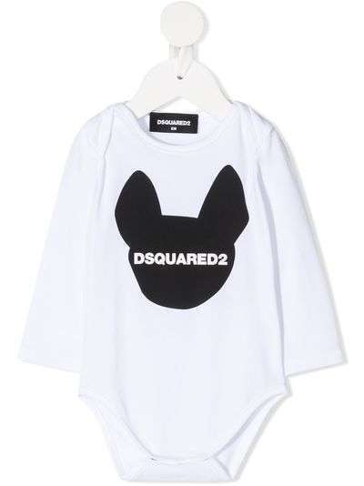 Dsquared2 Kids боди с длинными рукавами и логотипом