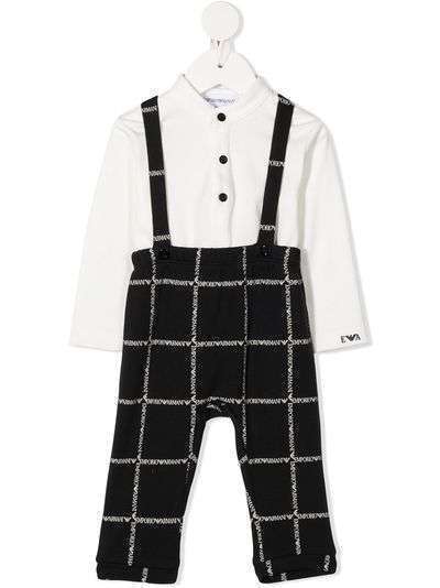 Emporio Armani Kids комбинезон с логотипом