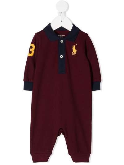 Ralph Lauren Kids ромпер с вышитым логотипом