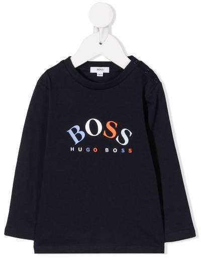 Boss Kids топ с длинными рукавами и логотипом
