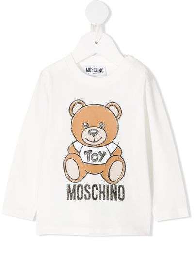 Moschino Kids футболка Teddy с логотипом