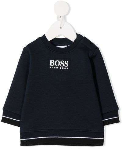 Boss Kids топ с длинными рукавами и нашивкой-логотипом