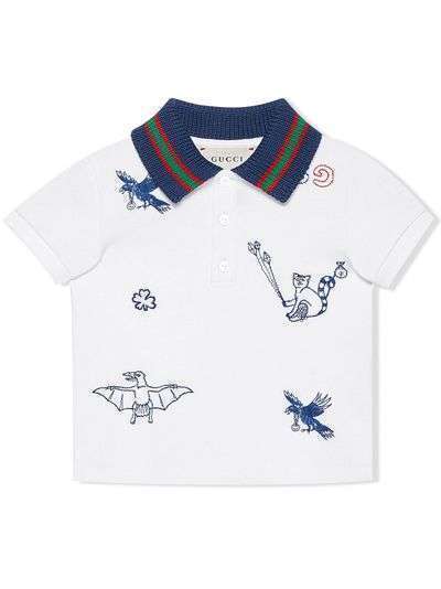 Gucci Kids рубашка-поло