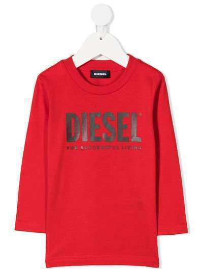 Diesel Kids топ с длинными рукавами и логотипом