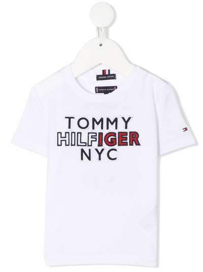 Tommy Hilfiger Junior футболка с вышитым логотипом