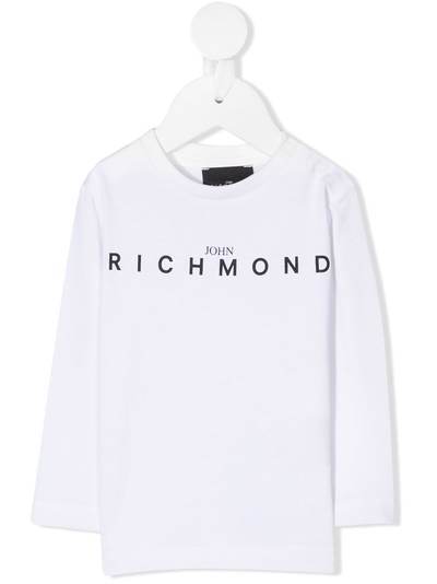 John Richmond Junior футболка с круглым вырезом и логотипом