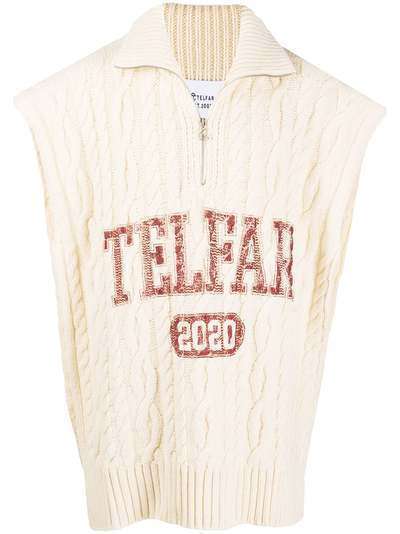 Telfar пуловер с логотипом