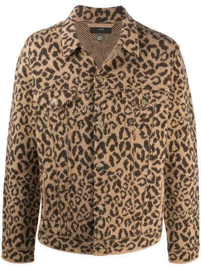 Alanui куртка с леопардовым принтом
