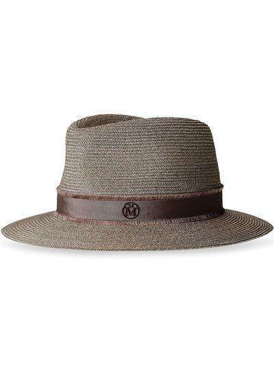 Maison Michel соломенная шляпа-федора Andre
