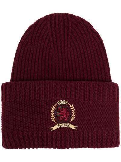 Hilfiger Collection шапка бини с вышитым логотипом