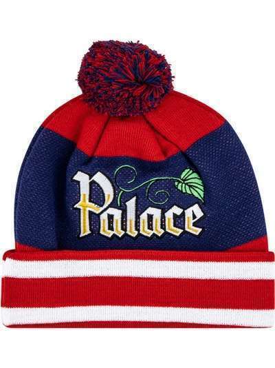 Palace шапка бини с нашивкой-логотипом