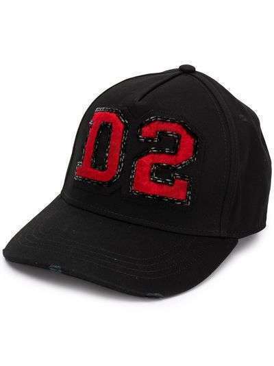 Dsquared2 кепка с нашивкой-логотипом D2