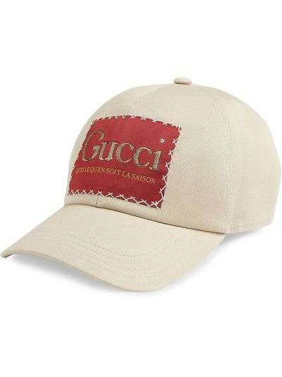 Gucci кепка с нашивкой-логотипом
