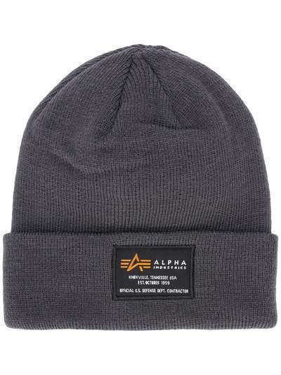 Alpha Industries шапка бини Crew с нашивкой-логотипом