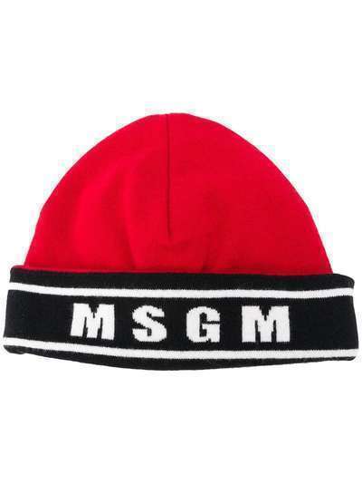 MSGM шапка-бини с логотипом