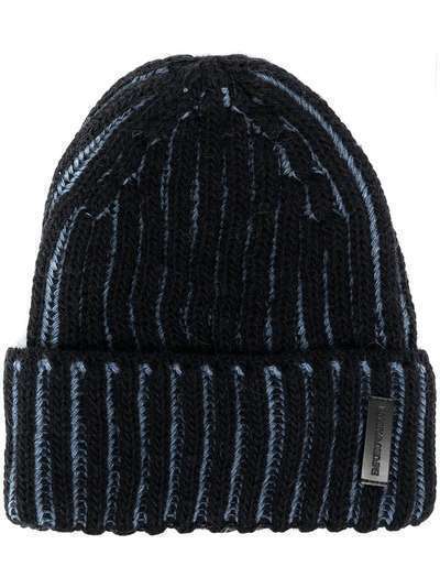 Emporio Armani шапка бини крупной вязки