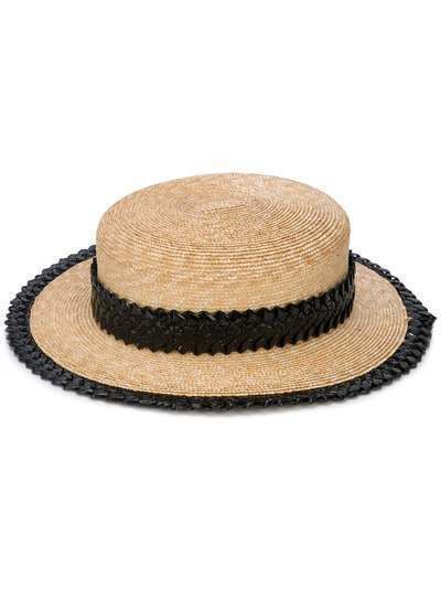 Gigi Burris Millinery соломенная шляпа с узкими полями