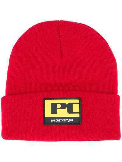 PACCBET шапка бини с нашивкой-логотипом