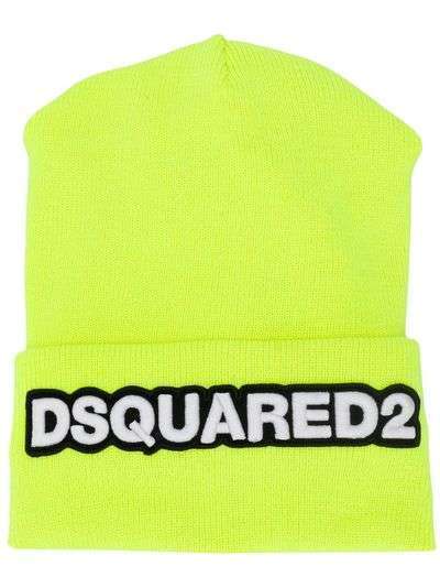 Dsquared2 шапка бини с нашивкой в виде логотипа