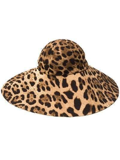 Dolce & Gabbana шляпа с леопардовым принтом