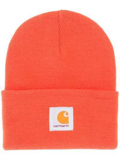 Carhartt WIP шапка бини с нашивкой-логотипом