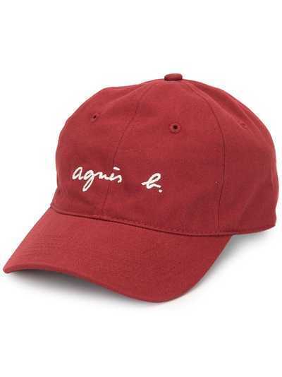 agnès b. кепка с вышитым логотипом