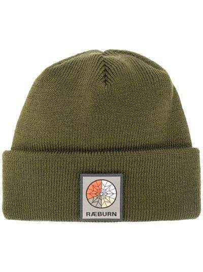 Raeburn шапка бини с нашивкой-логотипом