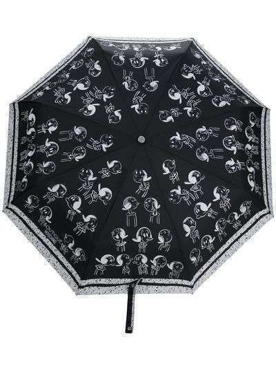 Moschino зонт с графичным принтом