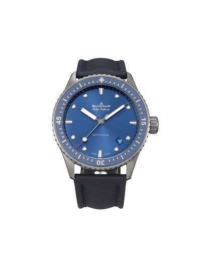 Blancpain наручные часы Fifty Fathoms Bathyscaphe pre-owned 43.6 мм 2020-го года