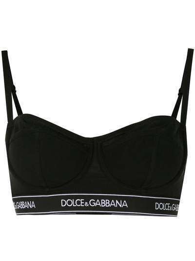 Dolce & Gabbana бюстгальтер с жаккардовым логотипом
