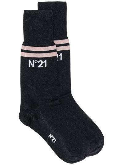 Nº21 носки с логотипом и блестками