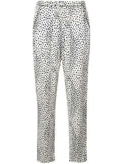 Fleur Du Mal пижамные брюки с леопардовым принтом