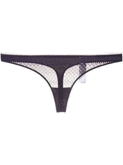 Calvin Klein Underwear трусы-стринги с кружевными вставками