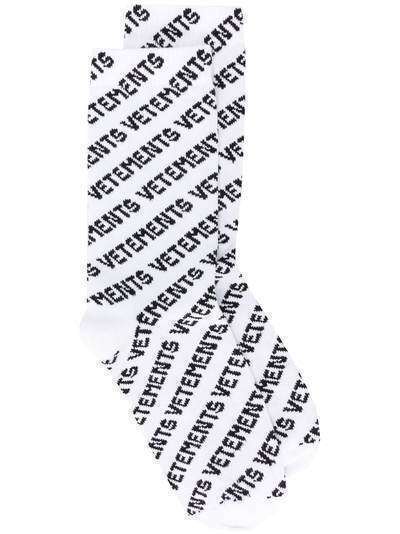 Vetements жаккардовые носки с логотипом