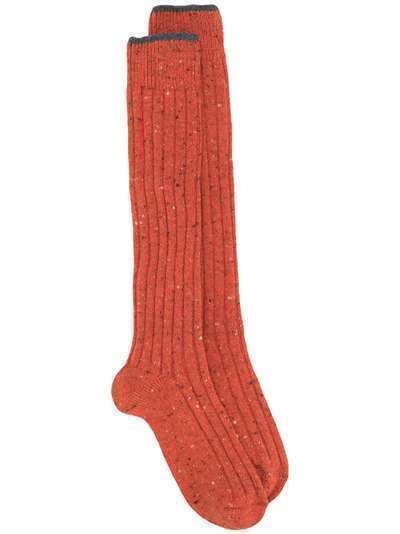 Brunello Cucinelli длинные носки в рубчик