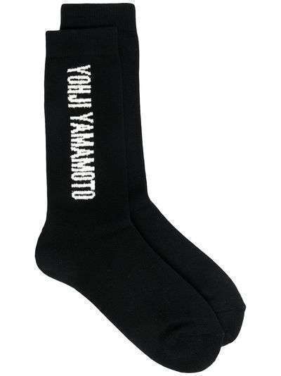 Yohji Yamamoto носки с вышитым логотипом