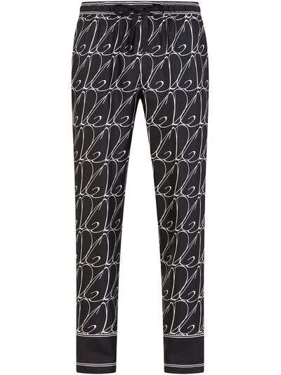 Dolce & Gabbana пижамные брюки с логотипом