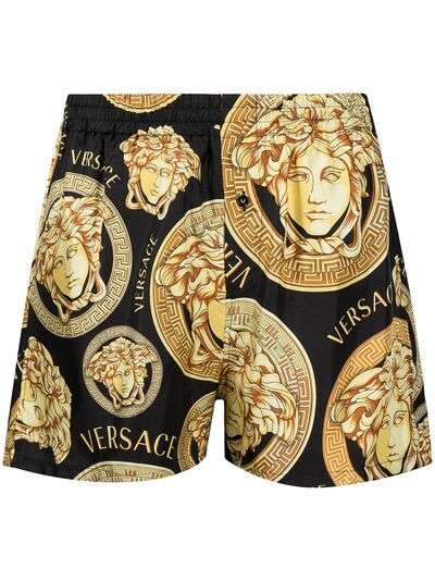 Versace пижамные шорты с принтом Medusa