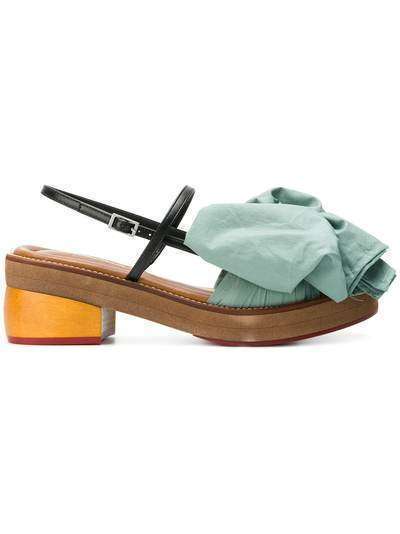 Marni fabric bow sandals