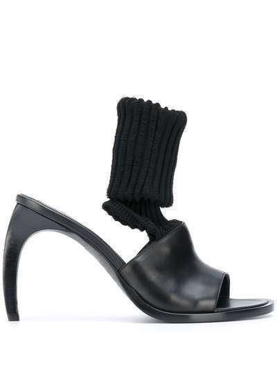 Ann Demeulemeester босоножки-носки на скульптурном каблуке